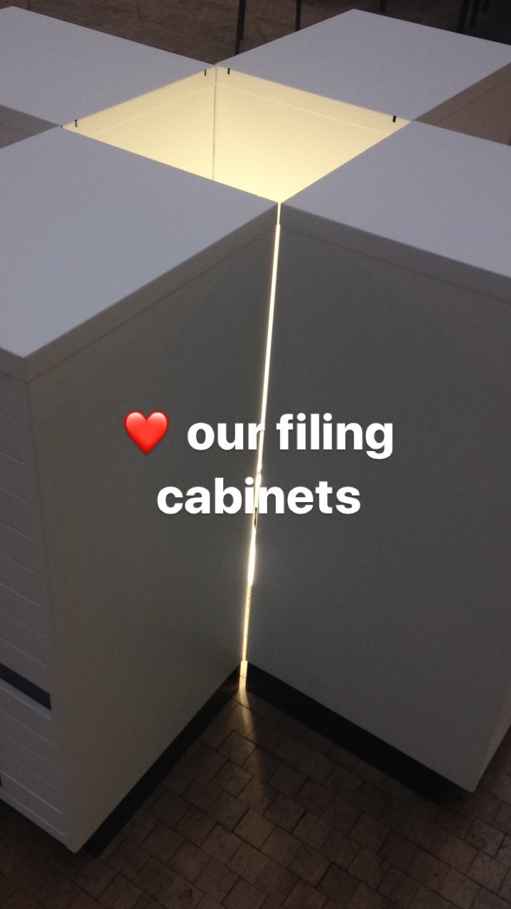 Four filing cabinets