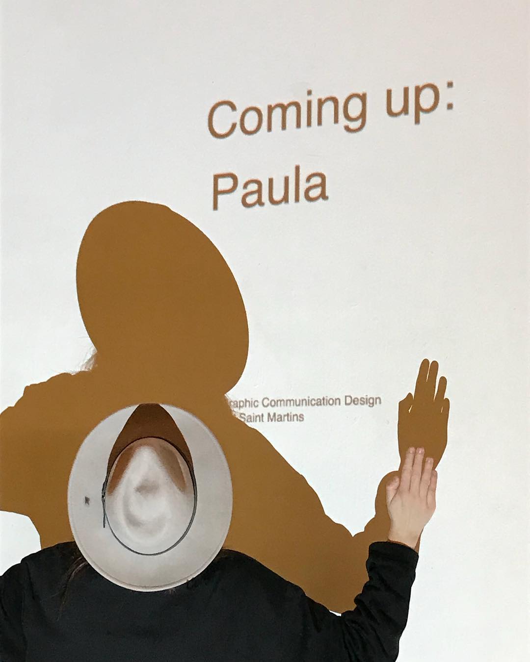 A photograph of the work in progress exhibition